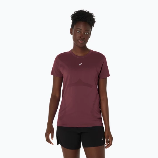 Obrázek produktu Dámské běžecké tričko ASICS Seamless dark currant / port royal vínová