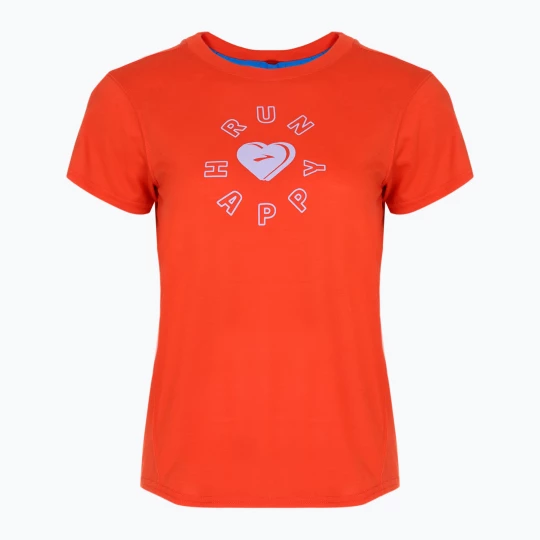 Obrázek produktu Dámské běžecké tričko Brooks Distance Graphic jamberry / love run Červená