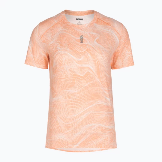 Obrázek produktu Dámské běžecké tričko HOKA EveryRun CLF PRT sunstone print oranžová
