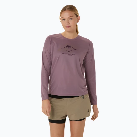 Obrázek produktu Dámské běžecké tričko longsleeve ASICS Fujitrail Logo dusty mauve fialová