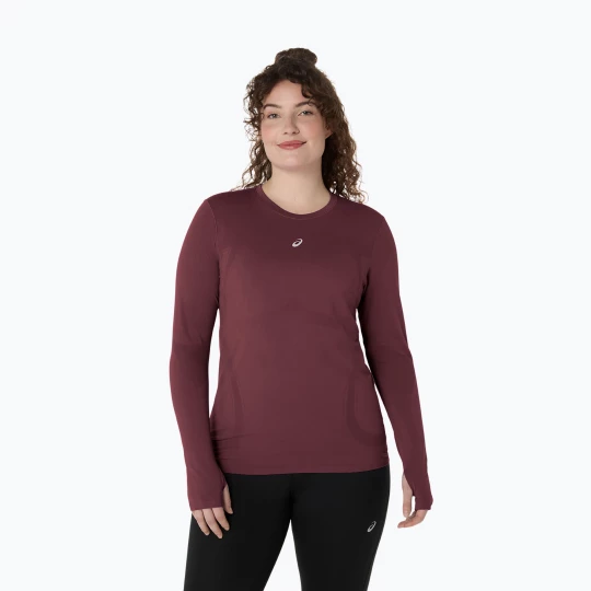 Obrázek produktu Dámské běžecké tričko Longsleeve ASICS Road Seamless LS dark currant / port royal vínová