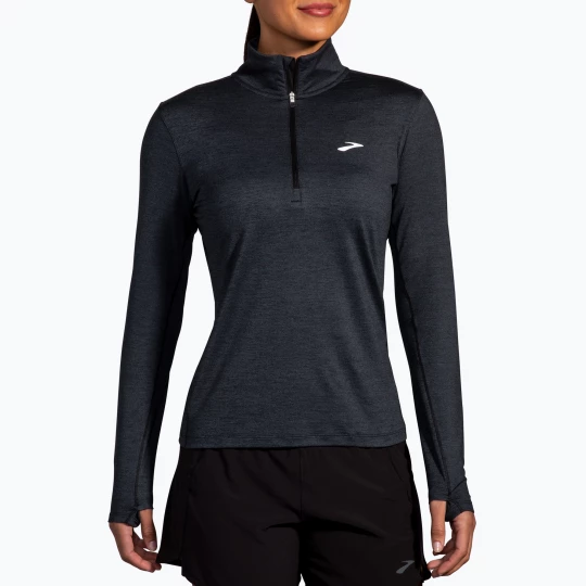 Obrázek produktu Dámské běžecké tričko longsleeve Brooks Dash 1 / 2 Zip 2.0 htr black