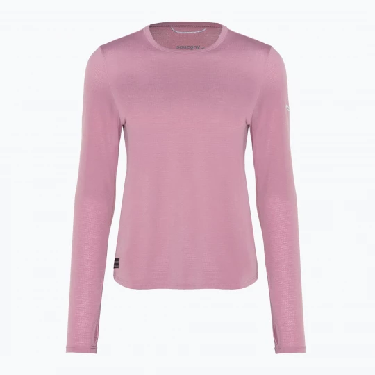 Obrázek produktu Dámské běžecké tričko Longsleeve Saucony Stop tričko watch orchid heather Růžová