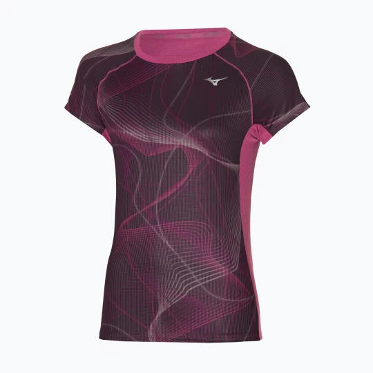 Obrázek produktu Dámské běžecké tričko Mizuno Aero Tee gape wine Růžová