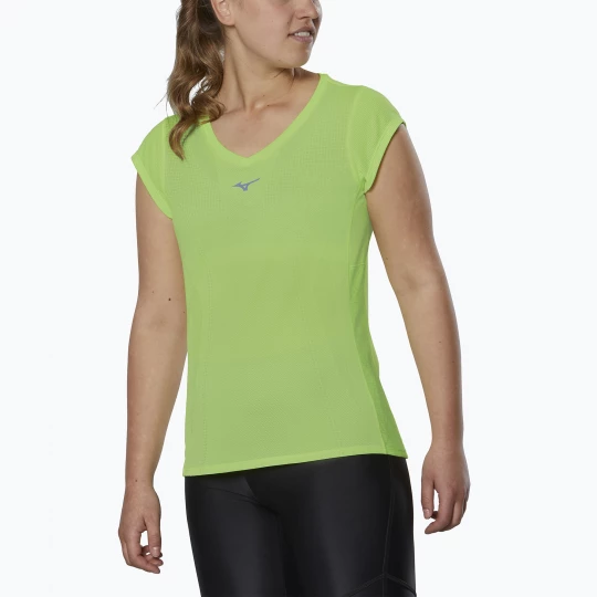 Obrázek produktu Dámské běžecké tričko Mizuno Aero Tee neolime Zelená