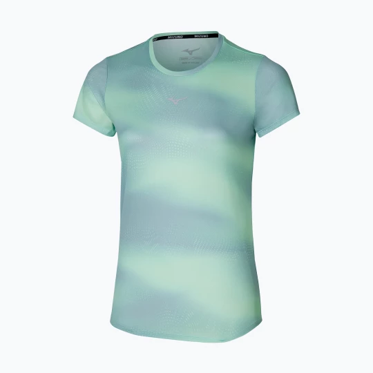 Obrázek produktu Dámské běžecké tričko Mizuno Core Graphic Tee flash mint Modrá