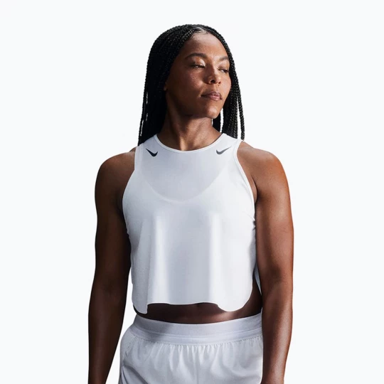 Obrázek produktu Dámské běžecké tričko Nike AeroSwift Dri-Fit ADV Cropped Tank Top off white / black