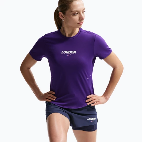 Obrázek produktu Dámské běžecké tričko Nike Swift London Dri-Fit court purple fialová