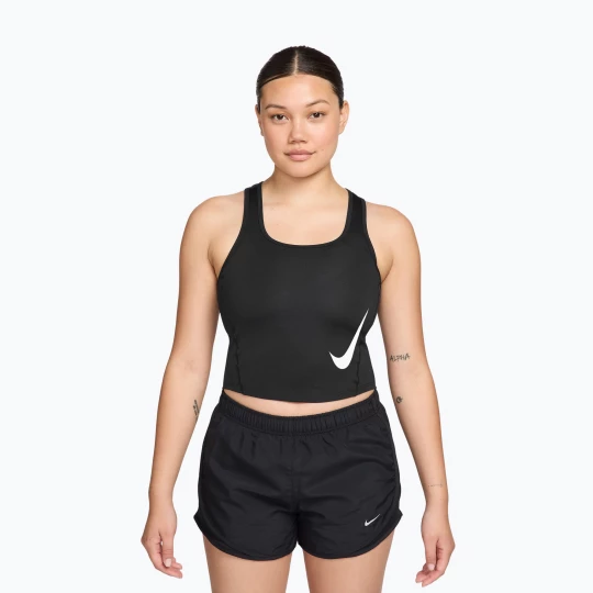 Obrázek produktu Dámské běžecké tričko Nike Swoosh Run Dri-Fit black / white