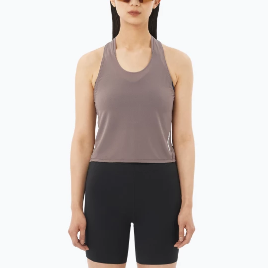 Obrázek produktu Dámské běžecké tričko Salomon Sense Aero Short Tank iron Béžová