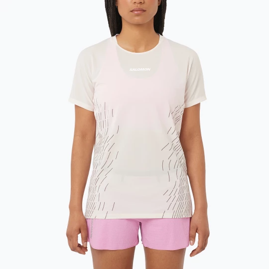 Obrázek produktu Dámské běžecké tričko Salomon Sense Aero SS Tee GFX whisper white