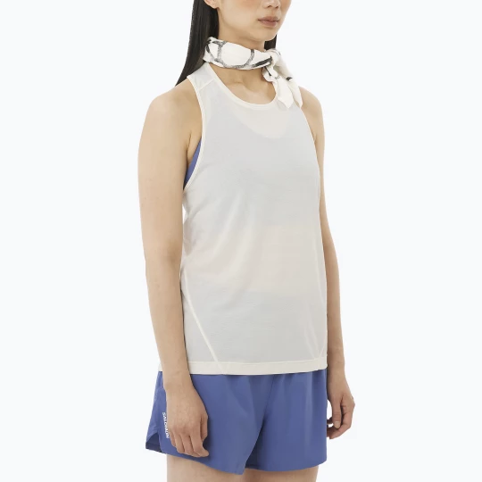 Obrázek produktu Dámské běžecké tričko Salomon Shakeout Core Tank whisper white