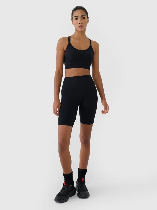 Obrázek produktu Dámské bezešvé sportovní legíny - černé 4F černý