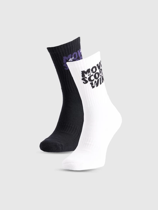 Obrázek produktu Dámské casual ponožky nad kotník (2-pack) - multicolor 4F