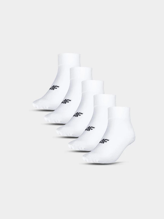 Obrázek produktu Dámské dlouhé ponožky (5-pack) - bílé 4F