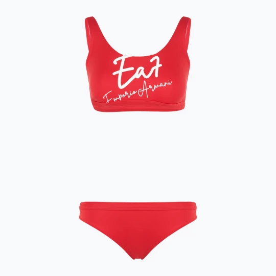 Obrázek produktu Dámské dvoudílné plavky EA7 Emporio Armani Maxi Logo Bikini Top racing red