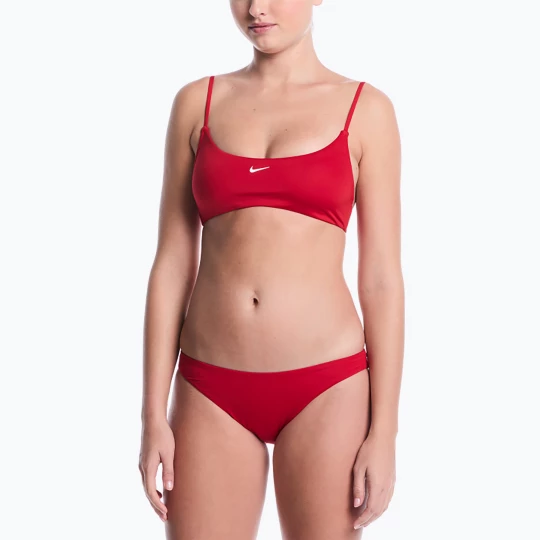 Obrázek produktu Dámské dvoudílné plavky Nike Essential Bralette Bikini gym red