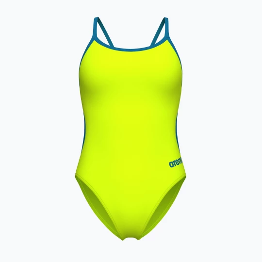 Obrázek produktu Dámské jednodílné plavky Arena Lace Back Solid artic lime / blue cosmo Žlutá