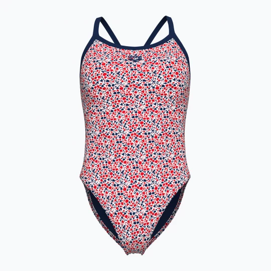 Obrázek produktu Dámské jednodílné plavky Arena Pebbles Xcriss Cross multi white / navy Červená