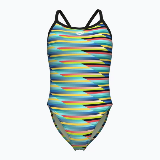 Obrázek produktu Dámské jednodílné plavky arena Racing Stripe Xcriss Cross black multi / black