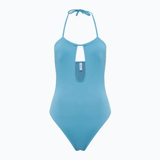 Obrázek produktu Dámské jednodílné plavky Calvin Klein KW0KW02725 Plunge - RP adriatic blue