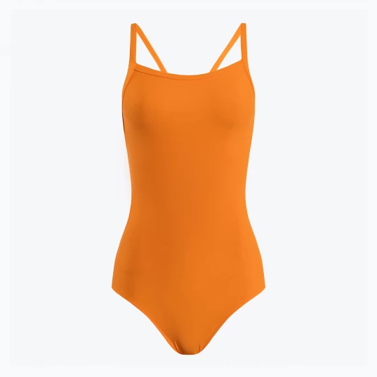 Obrázek produktu Dámské jednodílné plavky CLap Dvouvrstvé oranžové CLAP104