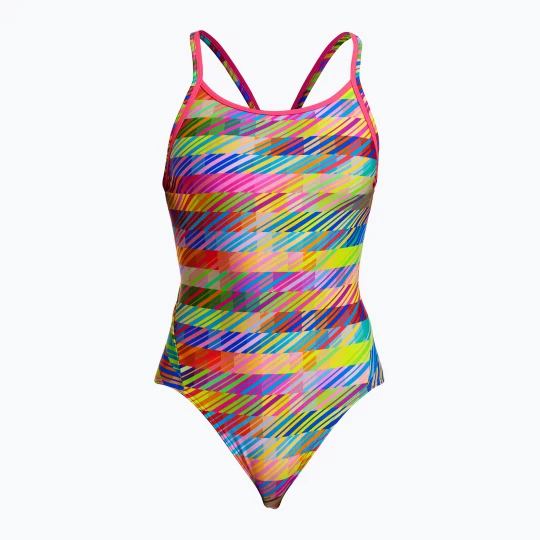 Obrázek produktu Dámské jednodílné plavky Funkita Diamond Back One Piece static stack Černá