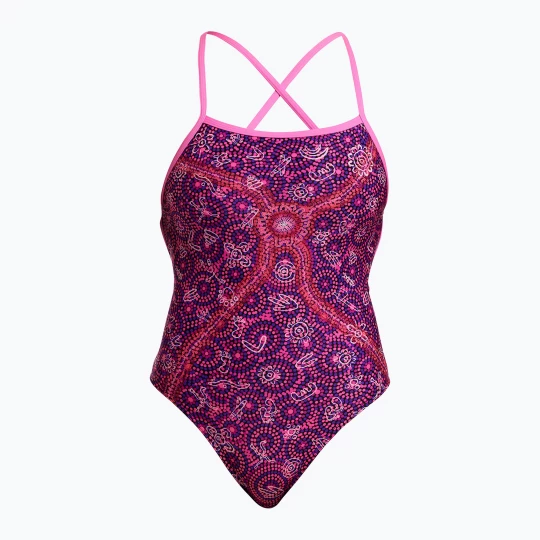 Obrázek produktu Dámské jednodílné plavky Funkita Strapped In One Piece walk together fialová