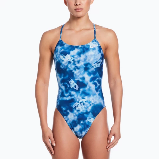 Obrázek produktu Dámské jednodílné plavky Nike Hydrastrong Cutout blue