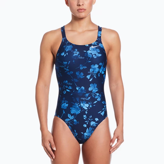 Obrázek produktu Dámské jednodílné plavky Nike Hydrastrong Fastback midnight navy Námořnická modř