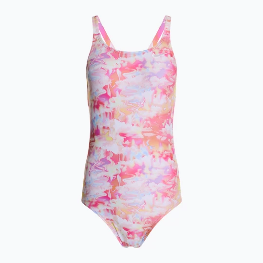 Obrázek produktu Dámské jednodílné plavky Nike Hydrastrong Multi Print Fastback warm multi Růžová