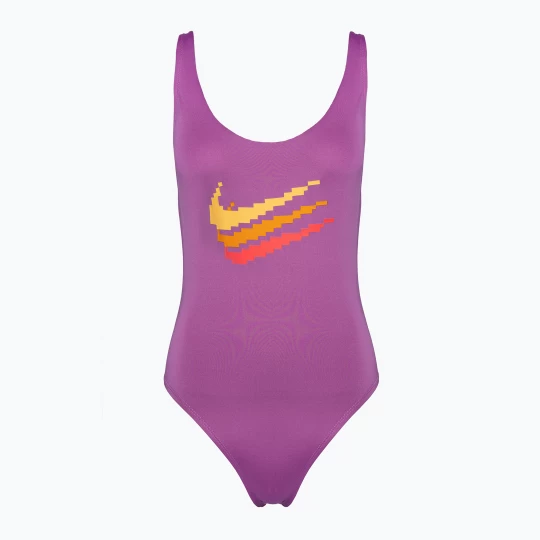 Obrázek produktu Dámské jednodílné plavky Nike Multi Logo U-Back fuchsia dream Růžová