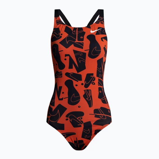 Obrázek produktu Dámské jednodílné plavky Nike Multiple Print Fastback orange NESSC050-631