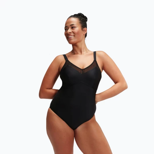 Obrázek produktu Dámské jednodílné plavky peedo Shaping Mesh Detail One Piece black Speedo