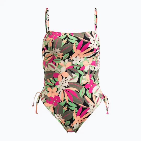 Obrázek produktu Dámské jednodílné plavky ROXY Printed Beach Classics Lace UP anthracite palm song s Barevné
