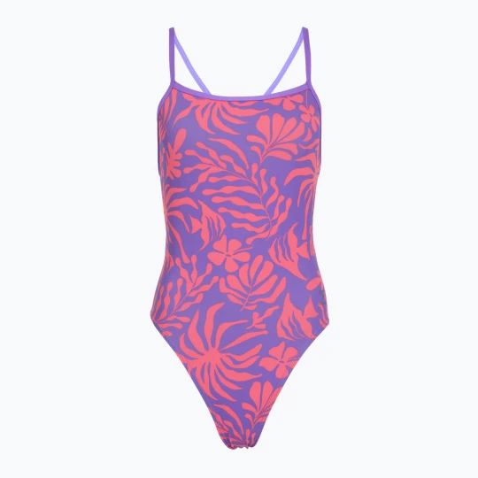 Obrázek produktu Dámské jednodílné plavky Speedo FL Printed Web Back coral cluster / indigo glow fialová