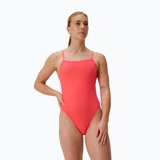Obrázek produktu Dámské jednodílné plavky Speedo FL Solid V-Back neon coral oranžová