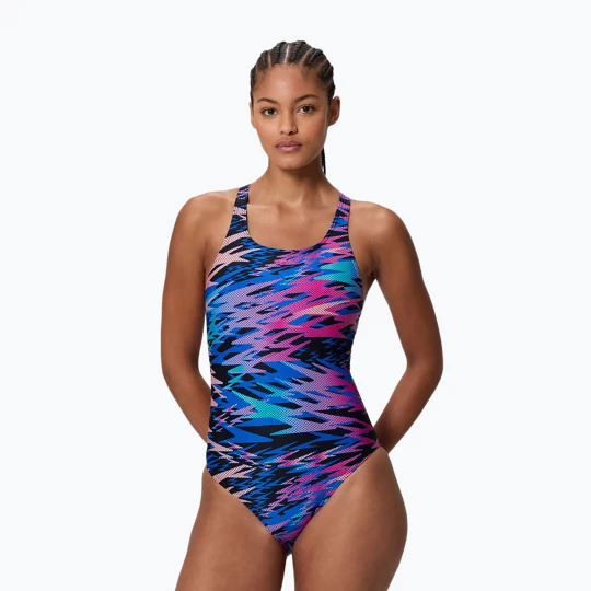 Obrázek produktu Dámské jednodílné plavky Speedo Hyperboom Print Medalist anthracite šedá