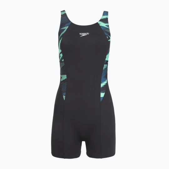Obrázek produktu Dámské jednodílné plavky Speedo HyperBoom Splice Legsuit dark teal Zelená