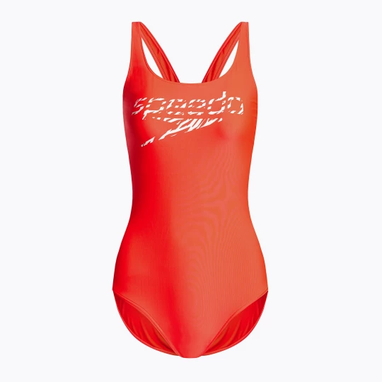 Obrázek produktu Dámské jednodílné plavky Speedo Logo Deep U-Back červené 68-12369