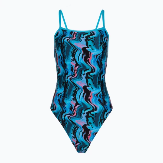 Obrázek produktu Dámské jednodílné plavky Speedo Printed Web Back canyon ombre / black Modrá