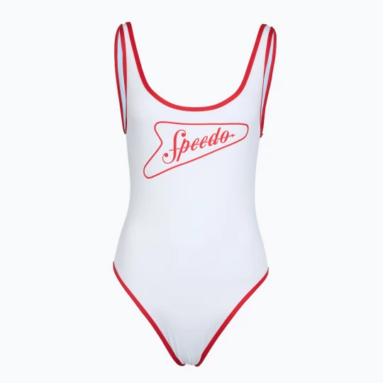 Obrázek produktu Dámské jednodílné plavky Speedo Solid Bound Scoop high risk red / bright white