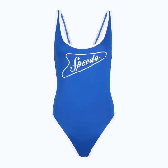 Obrázek produktu Dámské jednodílné plavky Speedo Solid Bound Scoop Turkish Sea / Bright White Modrá