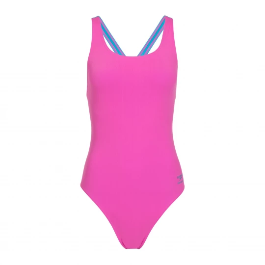 Obrázek produktu Dámské jednodílné plavky Speedo Solid Powerback neon flamingo Růžová