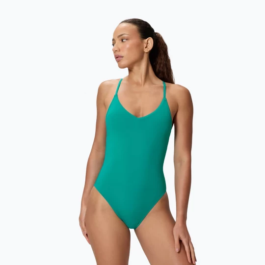 Obrázek produktu Dámské jednodílné plavky Speedo Solid V-Neck peacock teal Modrá