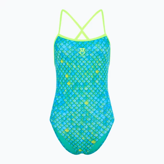 Obrázek produktu Dámské jednodílné plavky SWEEP Aqua Hippos blue / yellow / green
