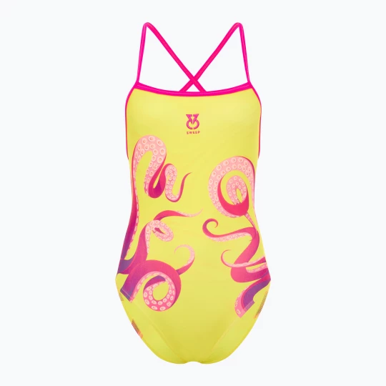Obrázek produktu Dámské jednodílné plavky SWEEP Aqua Kraken pink / yellow