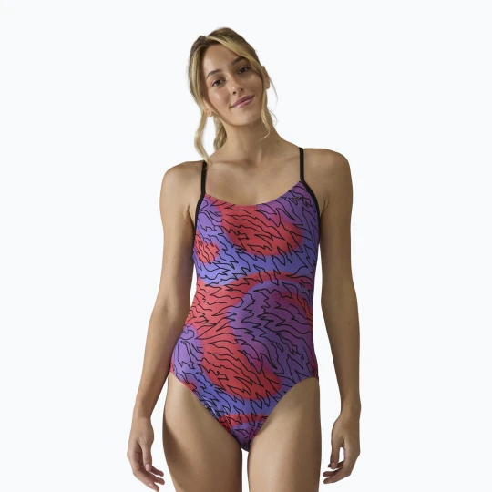 Obrázek produktu Dámské jednodílné plavky Tyr Cutoutfit Hodori orange / purple Barevné