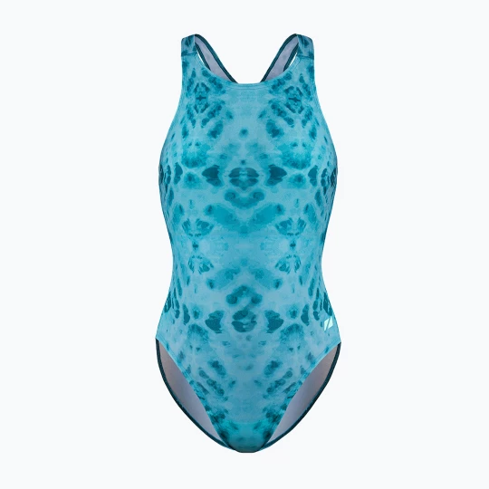 Obrázek produktu Dámské jednodílné plavky ZONE3 Classic teal tie-dye Modrá