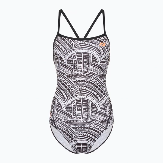Obrázek produktu Dámské jednodílné plavky ZONE3 Kona Speed Strap Back tribal print / black / white / orange